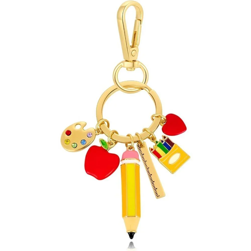 Colorful Teacher Keychain Bag Charm Rope Evil Eye Purse Accessory